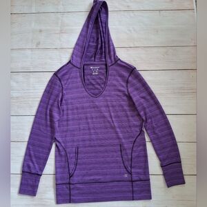 Champion Activewear Purple Hoodie Pullover Long Sleeve Athletic Top Size Small